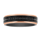 Tungsten Comfort™.12CTW Black Diamond Tungsten Black and Rose Ion Plated Band