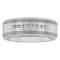 0.25CTW Lab-Grown Diamond Tungsten and Stainless Steel 8MM Band