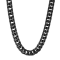 Black Stainless Steel 10MM Curb Link Chain Necklace