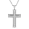 0.17CTW Stainless Steel Cross