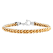 Stainless Steel Yellow Ion Plated Franco Link Bracelet