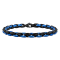 Stainless Steel Black and Blue Ion Plated Fashion Bracelet