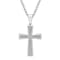 Diamond Accent Stainless Steel Cross Pendant