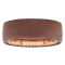 Tungsten Comfort™ Black Sapphire Tungsten Brown and Rose Ion Plated Band