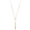 14k Yellow Gold Disc and Bar Layered Necklace (adjustable to 16 or 17 inches)