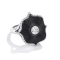 Diamond & Black Ceramic Ring