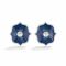 Diamond & Ceramic Mini Lotus Earrings