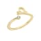 J'ADMIRE 14K Yellow Gold Over Sterling Silver Libra Horoscope Ring
