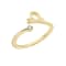 J'ADMIRE 14K Yellow Gold Over Sterling Silver Libra Horoscope Ring