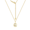J'ADMIRE Sterling Silver Oval Zodiac Pendant Necklace