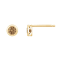 LUXGEM 10K Yellow Gold Solitaire November Birthstone Earrings | 0.25
Carat Citrine Simulant