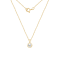 LUXGEM 10K Solid Gold Solitaire June Birthstone Necklace for Women, 0.25
Carat Gemstone Simulant CZ