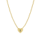 J'ADMIRE 14K Yellow Gold Over Sterling Silver Simple Initial Pendant Necklace