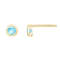 LUXGEM 10K Yellow Gold Solitaire March Birthstone Earrings | 0.25 Carat
Aquamarine Simulant