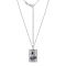 J'ADMIRE Platinum 950 Over Sterling Silver Tarot Card The Sun Pendant Necklace
