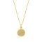J'ADMIRE 14K Yellow Gold Over Sterling Silver Vintage Aquarius Zodiac
Sign Pendant Necklace