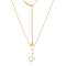 J'ADMIRE 14K Yellow Gold Over Sterling Silver Taurus Zodiac Pendant Necklace