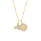 J'ADMIRE 14K Yellow Gold Over Sterling Silver Capricorn Zodiac Pendant
Set Necklace