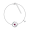 J'ADMIRE Platinum Over Sterling Silver Saturn Bracelet