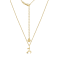 J'ADMIRE 14K Yellow Gold Over Sterling Silver Aries Zodiac Pendant Necklace
