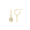 J'ADMIRE Sterling Silver Zodiac Drop Earrings