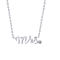J'ADMIRE Platinum 950 Over Sterling Silver Mrs. Pendant Necklace