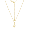 J'ADMIRE 14K Yellow Gold Over Sterling Silver Virgo Zodiac Pendant Necklace