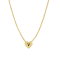 J'ADMIRE 14K Yellow Gold Over Sterling Silver Simple Initial Pendant Necklace