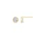 LUXGEM 14K Yellow Gold Bezel Round Cut Studs | 2 Carat Cubic Zirconia