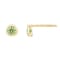 LUXGEM 10K Yellow Gold Solitaire August Birthstone Earrings | 0.25 Carat
Peridot Simulant