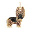 J'ADMIRE 14K Yellow Gold Plated Sterling Silver German Shepherd Puppy
Pendant Necklace