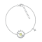 J'ADMIRE Platinum Over Sterling Silver Moon Bracelet