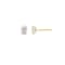 LUXGEM 10K Yellow Gold Oval Cut Solitaire Studs | 1 carat Cubic Zirconia