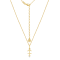 J'ADMIRE 14K Yellow Gold Over Sterling Silver Sagittarius Zodiac Pendant Necklace
