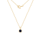 LUXGEM 10K Solid Gold Solitaire September Birthstone Necklace, 0.25
Carat Gemstone Simulant CZ