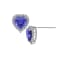 J'ADMIRE Heart Shaped Birthstone Stud Earrings