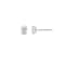LUXGEM 10K White Gold Oval Cut Solitaire Studs | 1 carat Cubic Zirconia