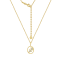 J'ADMIRE Sterling Silver Oval Zodiac Pendant Necklace