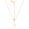 J'ADMIRE 14K Yellow Gold Over Sterling Silver Pisces Zodiac Pendant Necklace