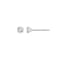 LUXGEM 10K White Gold Round Cut Solitaire Studs | 1/2 carat Cubic Zirconia