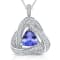 KALLATI White Gold "Renaissance" 3.50ctw Tanzanite amd Diamond Pendant