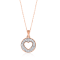 KALLATI Rose Gold "Eternal" 0.45ct Heart Diamond Necklace