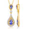 KALLATI Yellow Gold "Renaissance" 1.80ctw Tanzanite and
Diamond Pendant