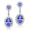 KALLATI 14K White Gold "Renaissance" 2.35ctw Oval Tanzanite
and Diamond Earrings