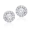 KALLATI White Gold "Eternal" 0.35ct Round Diamond Earrings