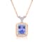 KALLATI Yellow Gold 1.35 ctw Tanzanite and Diamond Pendant