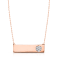 KALLATI Rose Gold "Eternal" 0.10ct Diamond Necklace