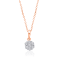 KALLATI 14K Rose Gold "Eternal" 0.20 ct Diamond Pendant