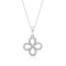 KALLATI 14K White Gold "Eternal" 0.20ct Diamond Pendant