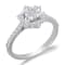 KALLATI 14K White Gold "Eternal" 0.85ct Pave Diamond Ring